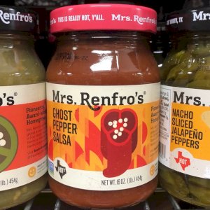 We’ve got a big selection of Mrs. Renfro’s salsas to choose from, including their Ghost Pepper Salsa which is made from one of the hottest peppers in the world!