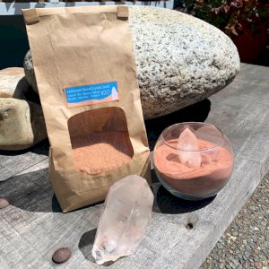 Did you know we carry sand from the original Lemurian Seed Crystal Mine in Serra do Cabral Brazil? Rich in Lemurian energy, this sand is an excellent way to charge and cleanse your Lemurians and other Crystals!