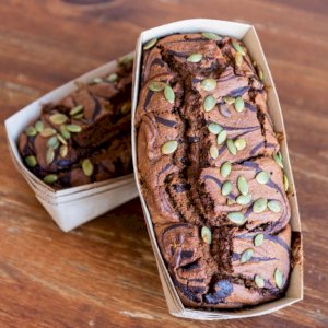 Our Pumpkin Chocolate Loaf is back for the Holiday Season