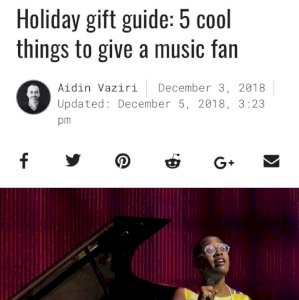 Need a holiday gift for a music fan? San Francisco Chronicle gives you five ideas, leading off with the gift of an SFJAZZ membership!