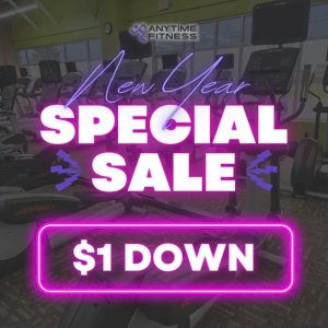 JOIN ANYTIME FITNESS FOR ONLY $1!!!
