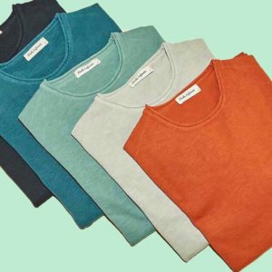 Our lightweight cotton sweaters, perfect for spring!