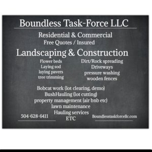 Landscaping and construction business service offered 

We do work in Mississippi as well and other neighboring states