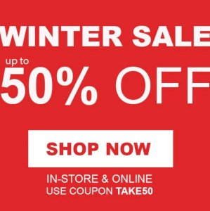End of season sale. Up to 50% off.