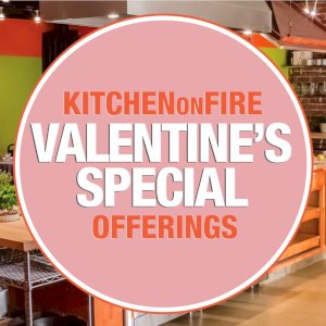Turn up the Heat this Valentine's Day with Kitchen on Fire! 🔥🔥🔥🔥

Creating a beautiful meal with your partner builds cooperation, improves communication, keeps you healthy, and is surprisingly intimate. Cooking means no distractions, no smartphone, and no emails... just you and your sweetheart. ❤️

Sunday evening in-person class added! 3 original in-person classes sold out!