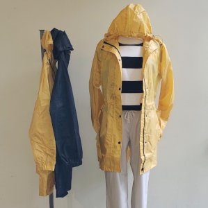 Our raincoats arrived just in time! We have limited quantities so stop in and get yours today!