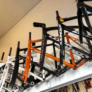 Our new old road bike frames are on sale! Stop by this weekend and get up to 50% off.