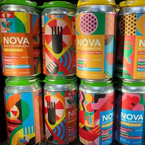 Try these new probiotic, all natural, kombucha drinks from NOVA. They're naturally fermented in Southern California and made from tropical fruits so they’re easy-to-drink, and we also carry several non-alcoholic flavors.