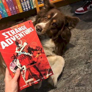 Even the pups are flipping for Strange Adventures! Don’t miss this exciting new series from the smash creative team behind Mister Miracle (Tom King & Mitch Gerads)! Come grab your copy today- both locations open until 8pm!