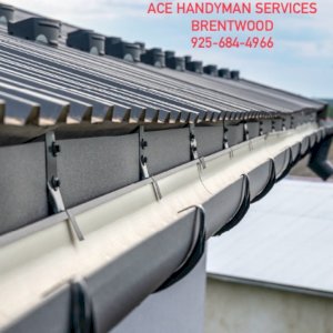 Ace Handyman Services 
925-684-4966 
Brentwood, Ca 94513

Are your gutters ready?
Now that you have survived the holidays, get the outside of your home ready for the winter showers ahead by inspecting and cleaning out your gutters. If the water is not able to flow freely, it can cause damage to the interior and exterior of your home.
Most homeowners will say, “I did it in the fall,” but the reality is that leaves clog gutters all winter long.

We can help! Give us a call.