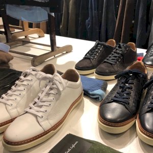 Check out our selection of Allen Edmonds dress sneakers available in leather and suede. Their sophisticated profile and comfort insoles make them a popular choice.